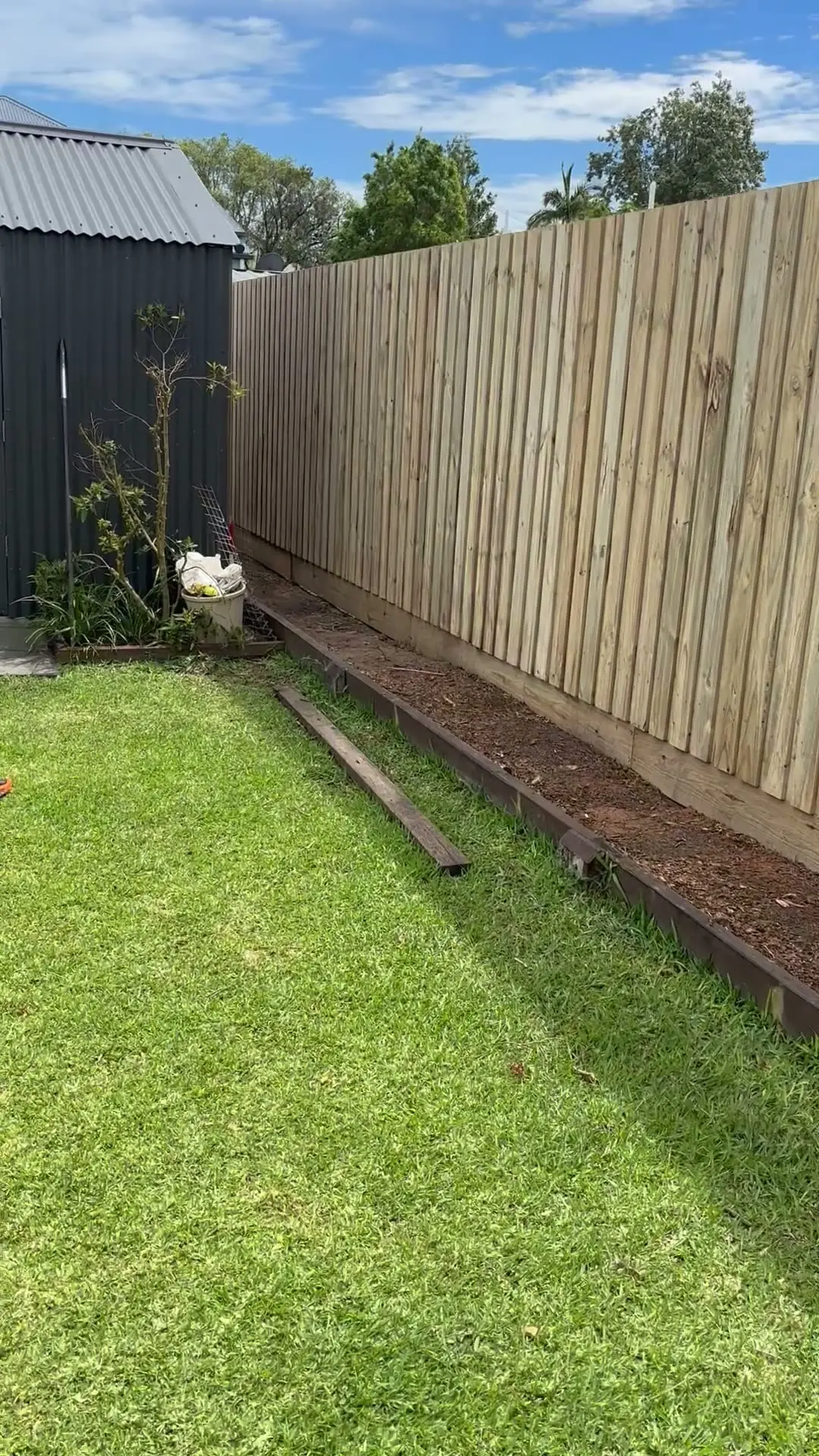 Finished fence line